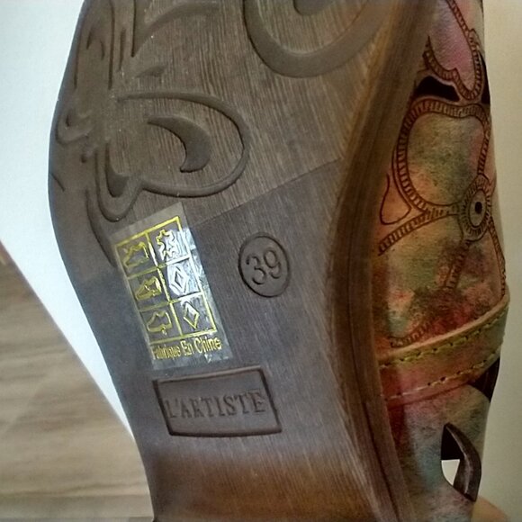 Spring Step L'artiste - 'Rosalinda', Floral Mule. 39 / 8.5 - Picture 6 of 10